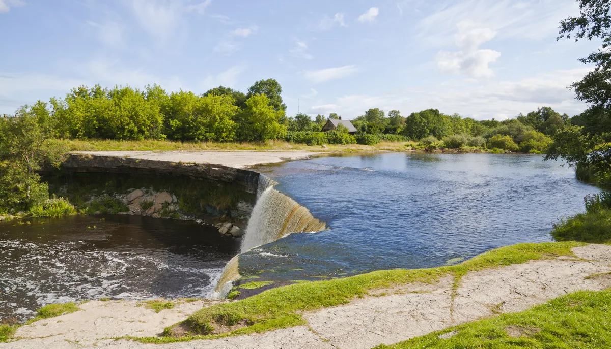 Jägala waterfall on the Jägala river, Harju County, Estonia