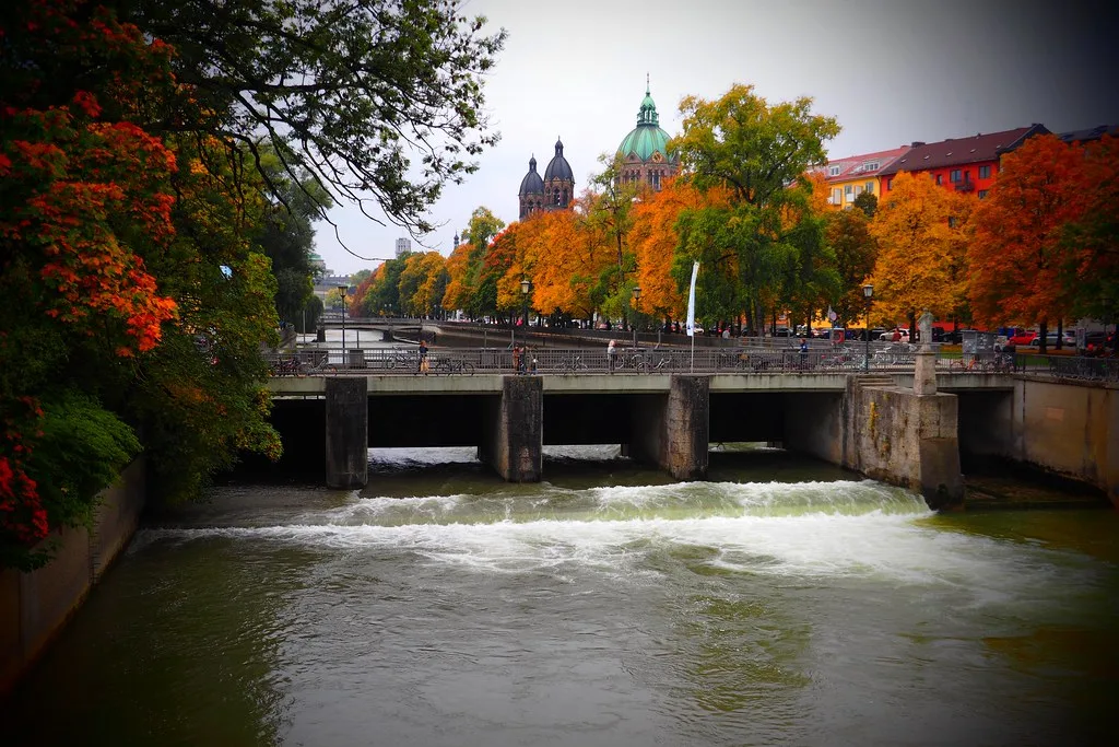 Isar — guest-angler stretches — München - Isar