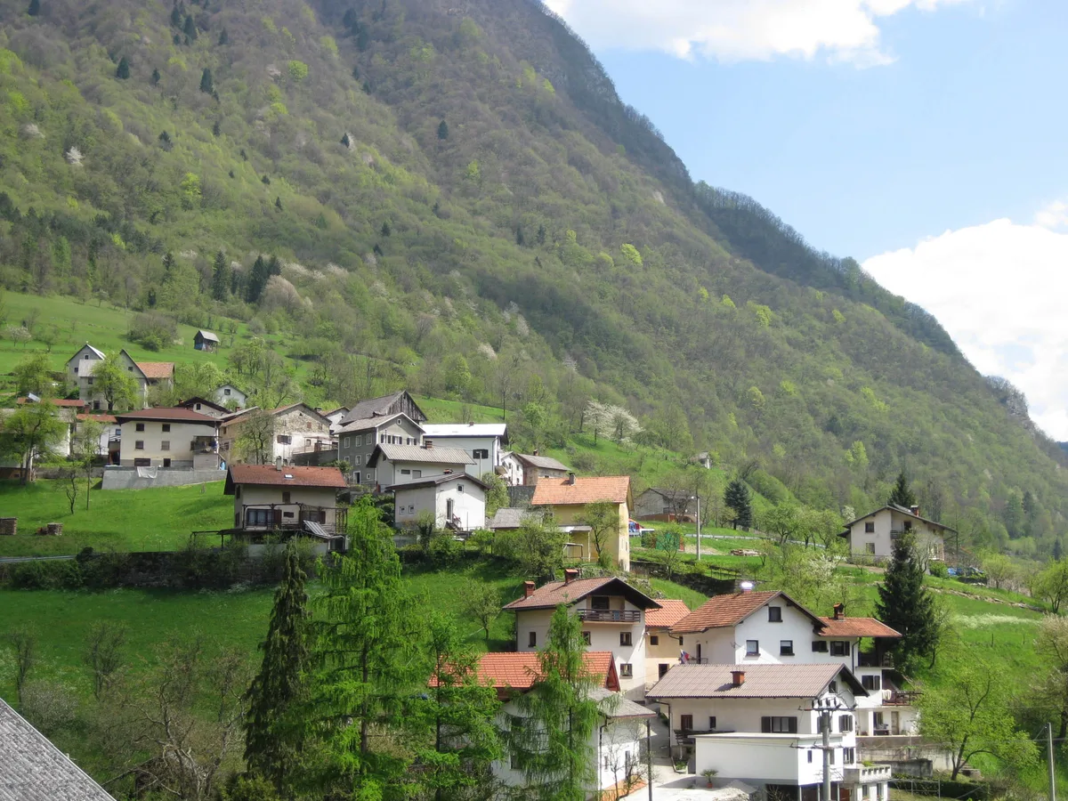 Koritnica (Bača tributary) — Koritnica, Bača ravine