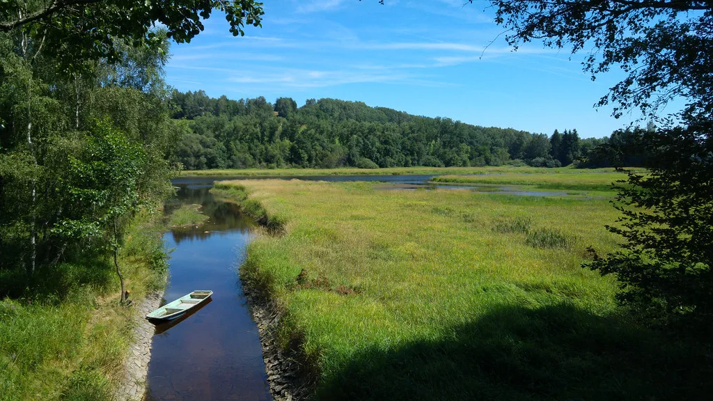 Upper Vltava (Šumava) — A Boat