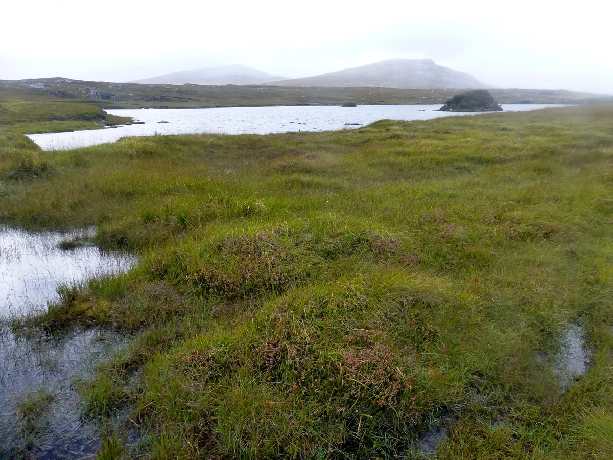 View across Loch Morsgail on the Isle of Lewis, Outer Hebrides, Scotland
