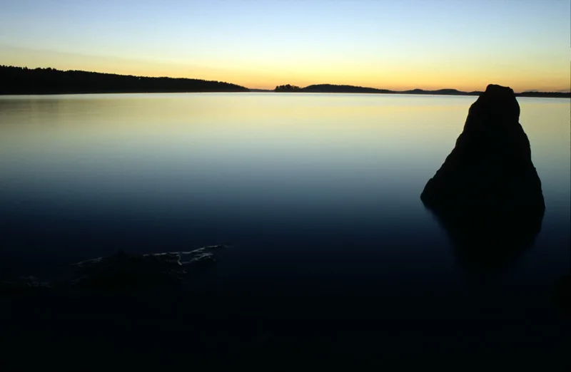 Lake Vesijärvi — Lahti lake-night
