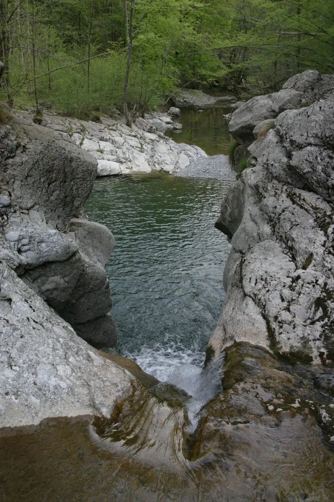 Idrija (Judrio) — Fiume Judrio, alto corso