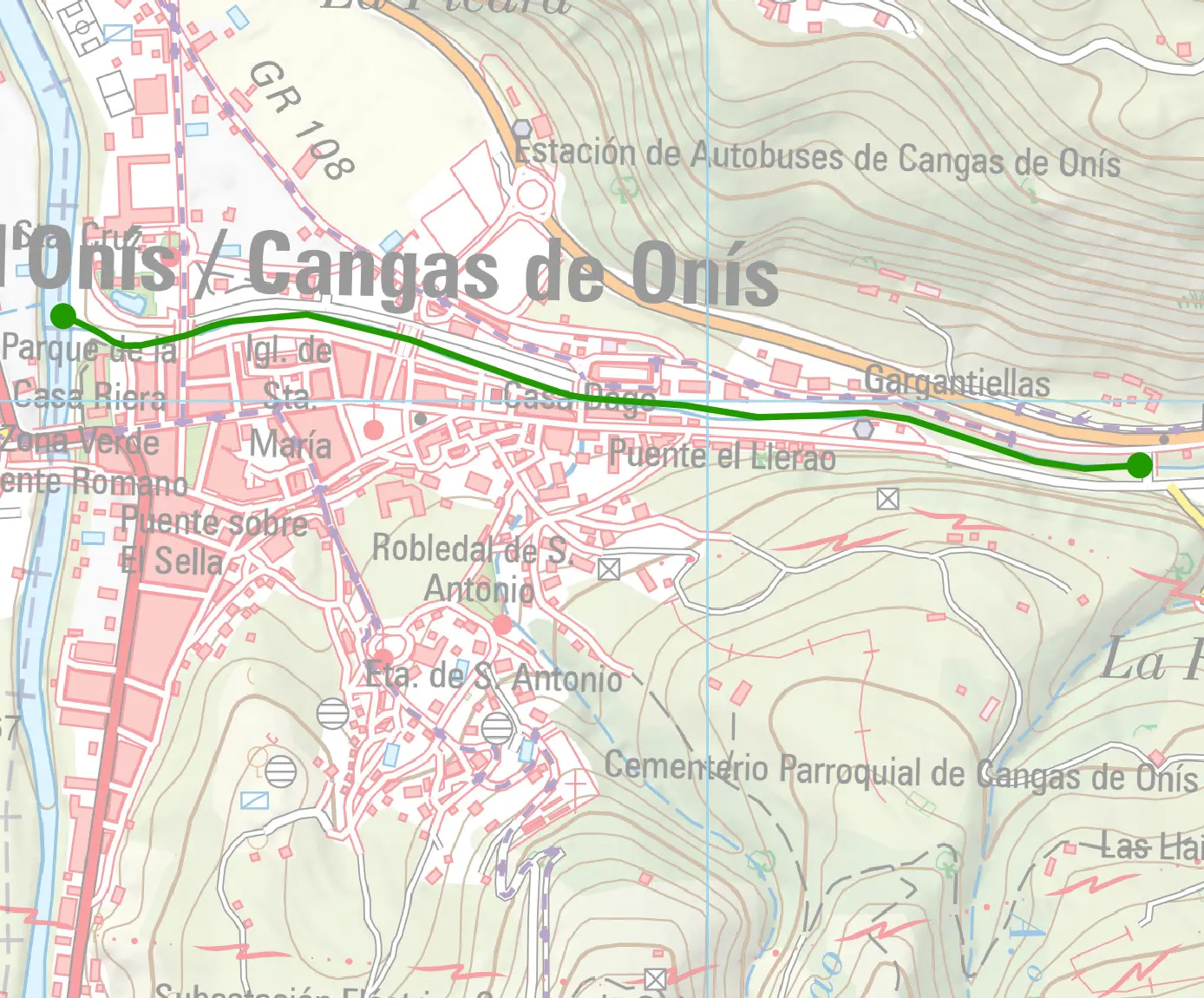 Cangas de Onis beat map