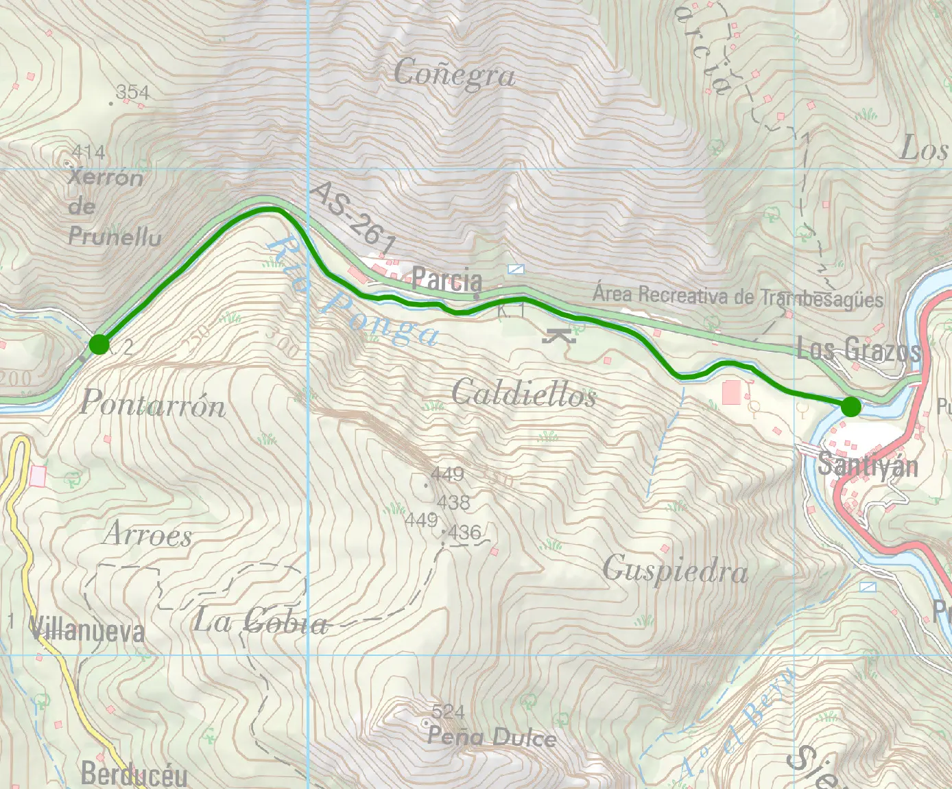 Santillán beat map