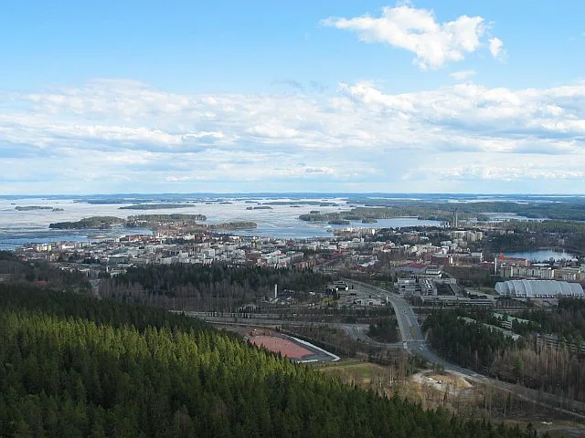 Lake Kallavesi — Kuopio, Finland from Puijo tower