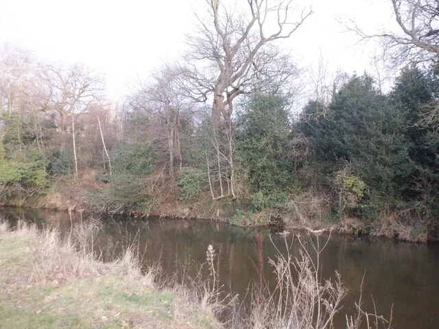 The River Tyne flowing past Haddington in East Lothian, Scotland