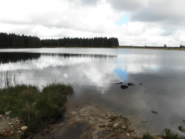 Lough Corry, a mountain lough near Rosslea, County Fermanagh, Northern Ireland.