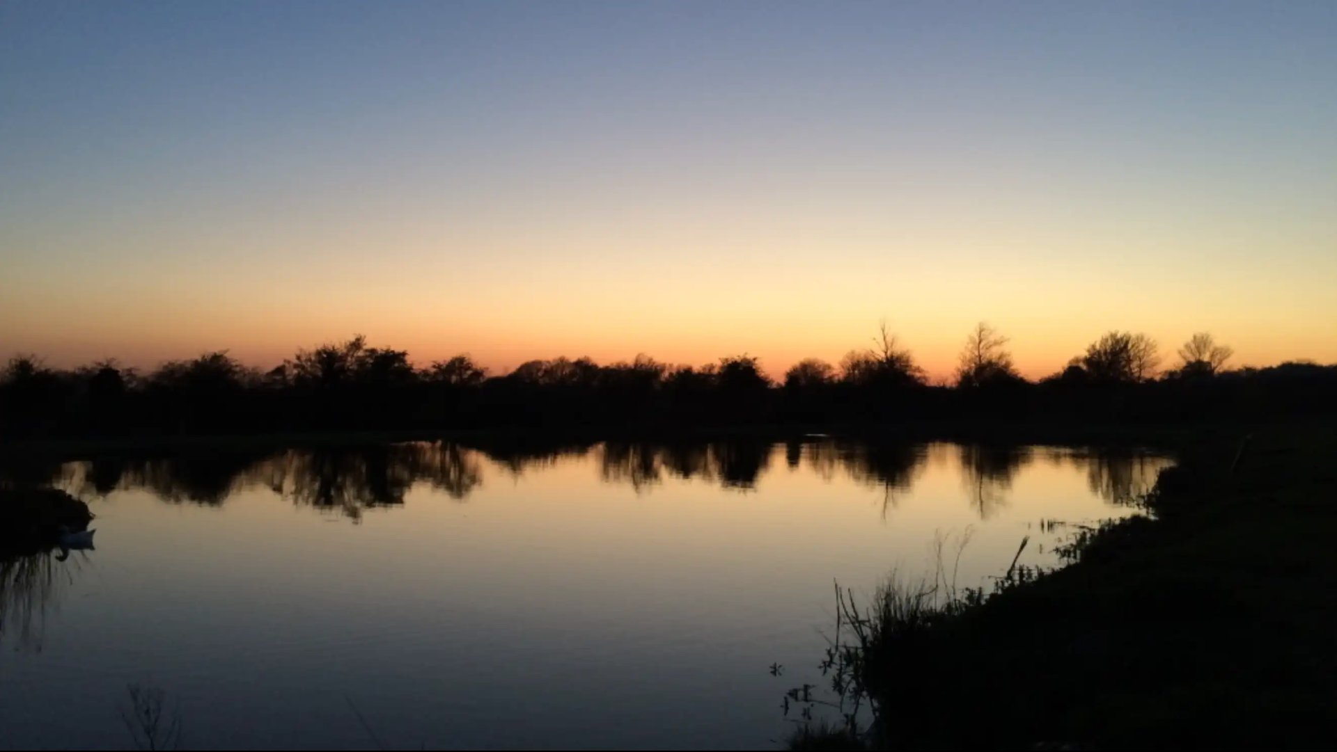 Thornwood Springs as the sun goes down