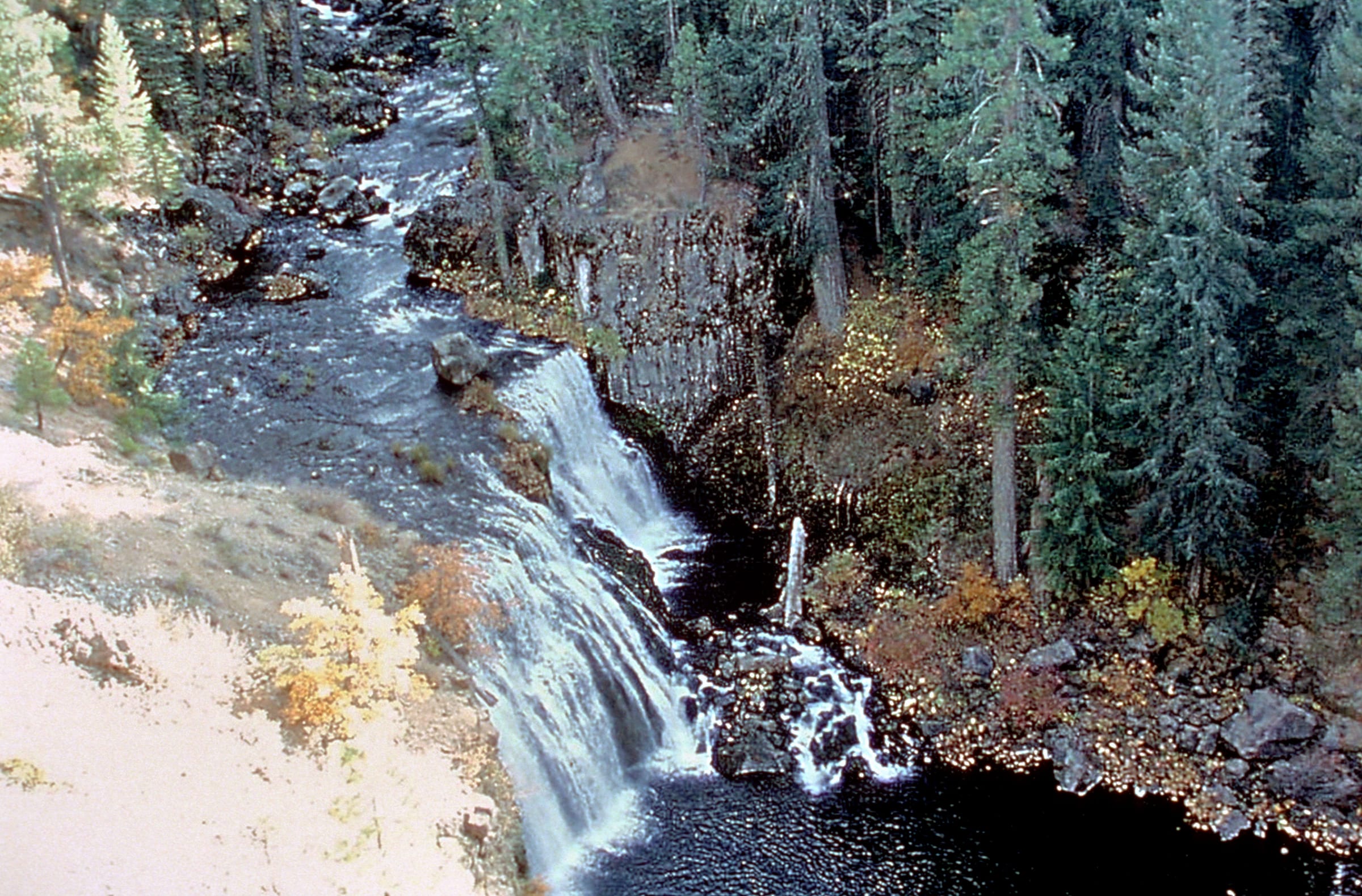 Middle McCloud Falls on the McCloud River, Shasta County, California.