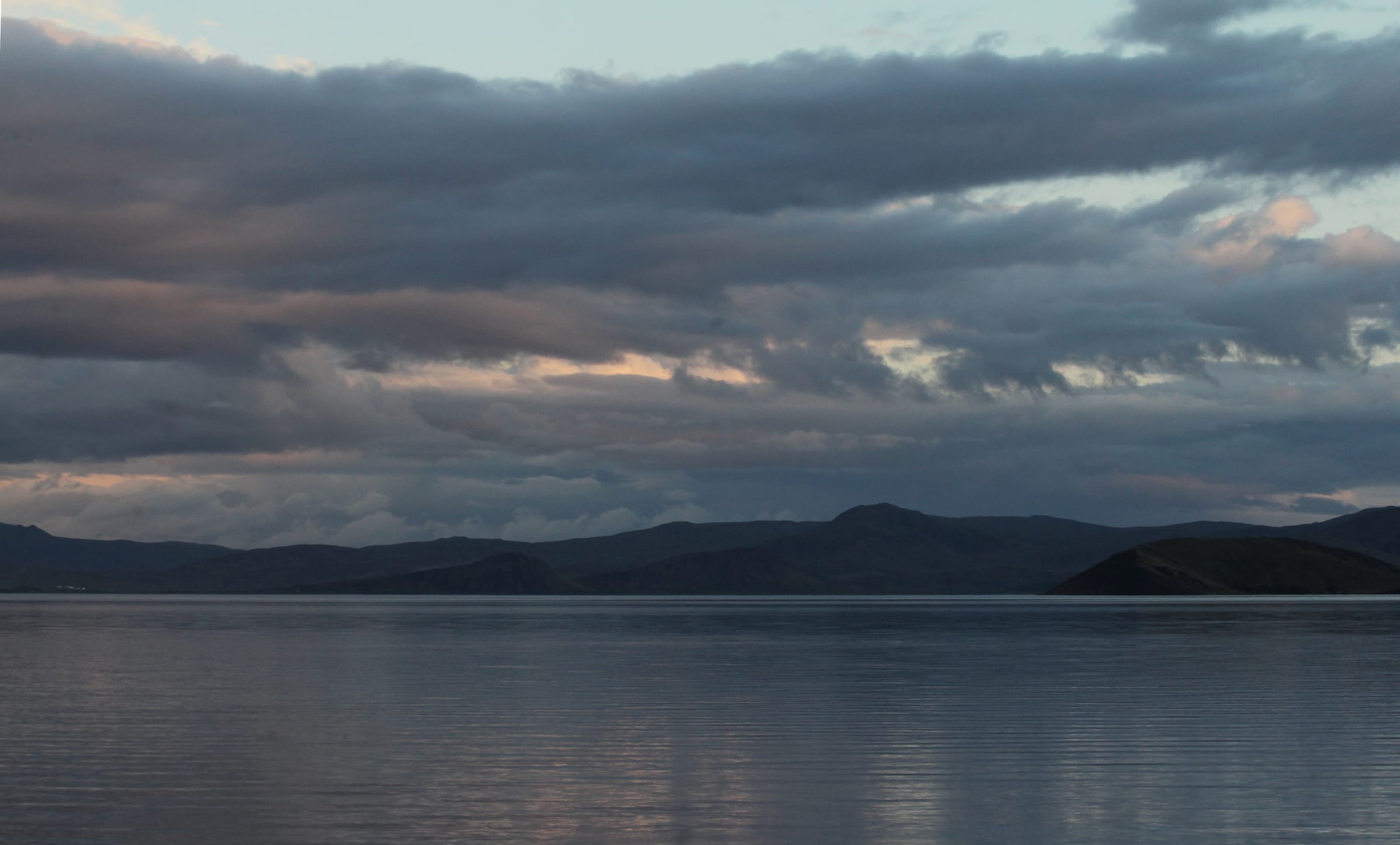 Summer evening light over Þingvallavatn, Iceland's largest natural lake.